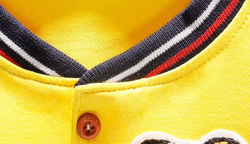 Cartoon Bear Cotton Jacket for Unisex Kids (3-6 Years) - Lightweight Spring Coat