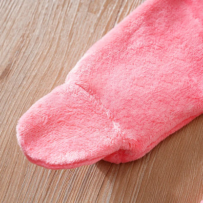 Cozy Newborn Pink Unicorn Footies