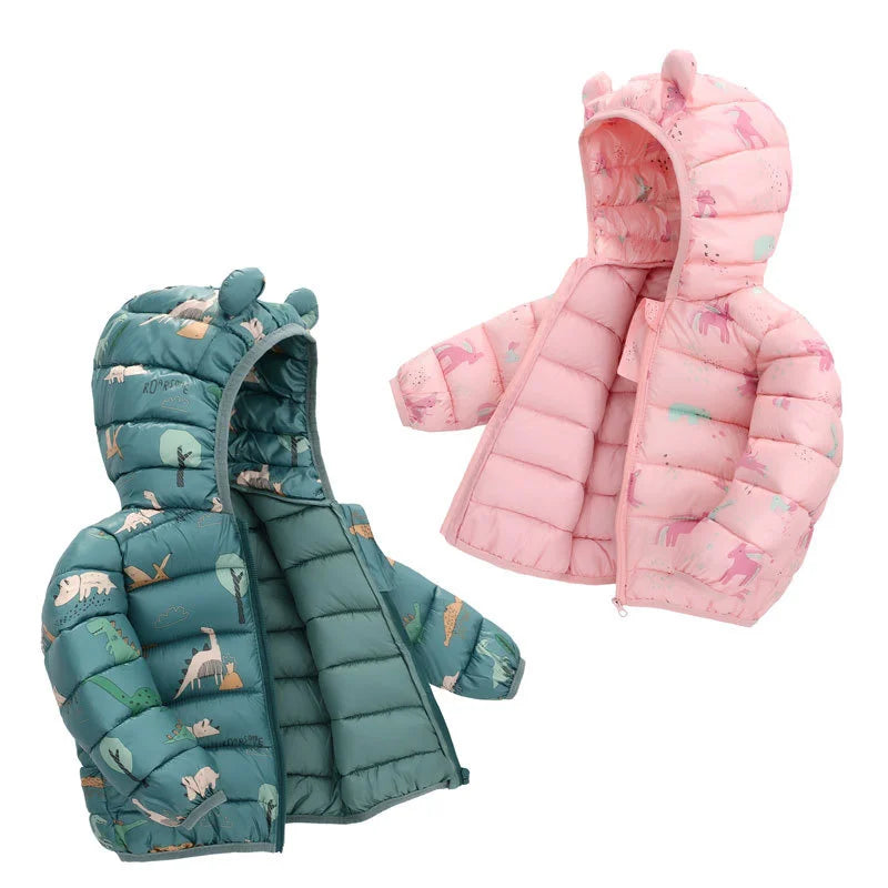 Kids Dinosaur Puff Jacket