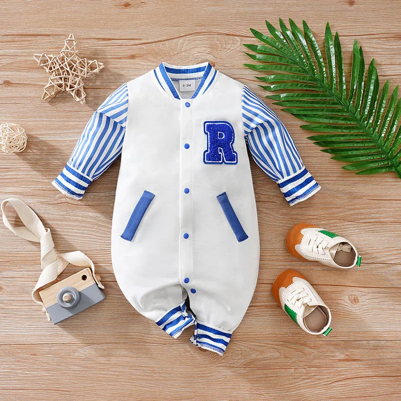 Baby Boy UNC Blue Onesie