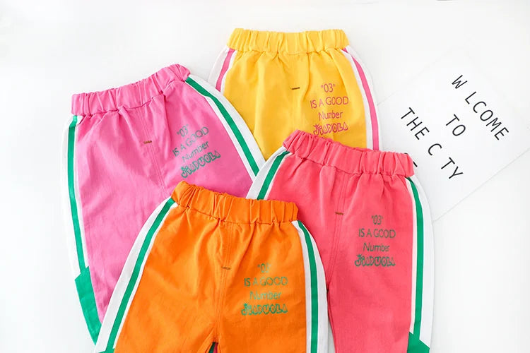 Girls Tracksuit with Letter Jacket