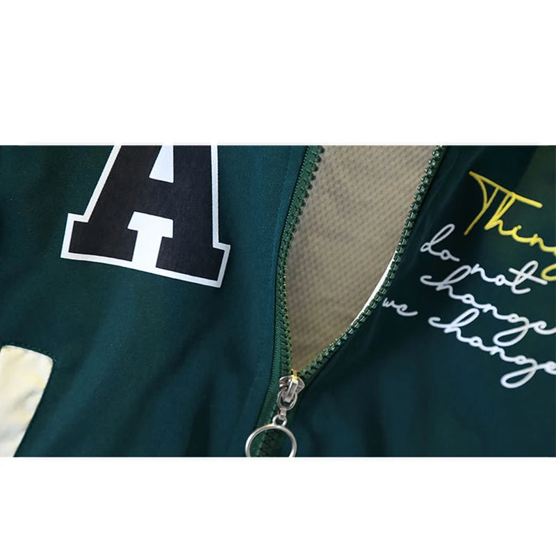 Kids Baseball Jacket (3-12 Years) - Quilted Fashion Outerwear