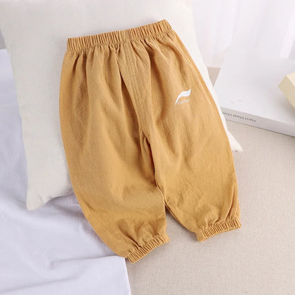 Kids Cotton Linen Joggers (2-6 Years) - Anti-Mosquito Summer Pants