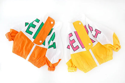 Girls Tracksuit with Letter Jacket
