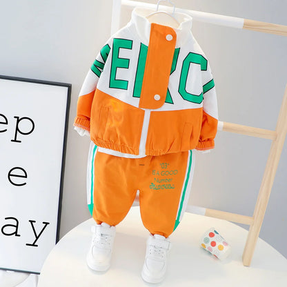 Girls Tracksuit with Letter Jacket