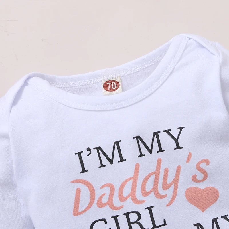 Daddys Girl Mommys World 4PCS Outfit