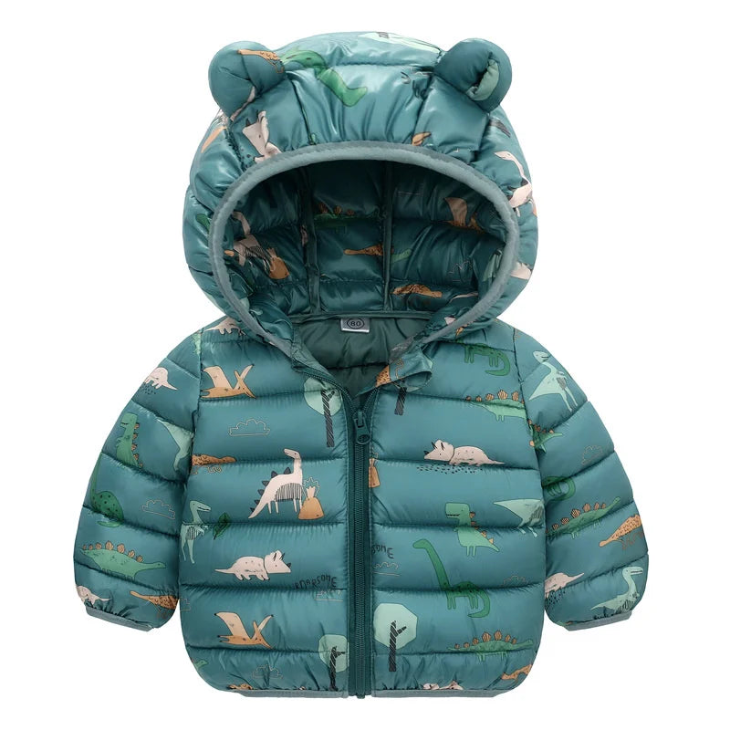 Kids Dinosaur Puff Jacket