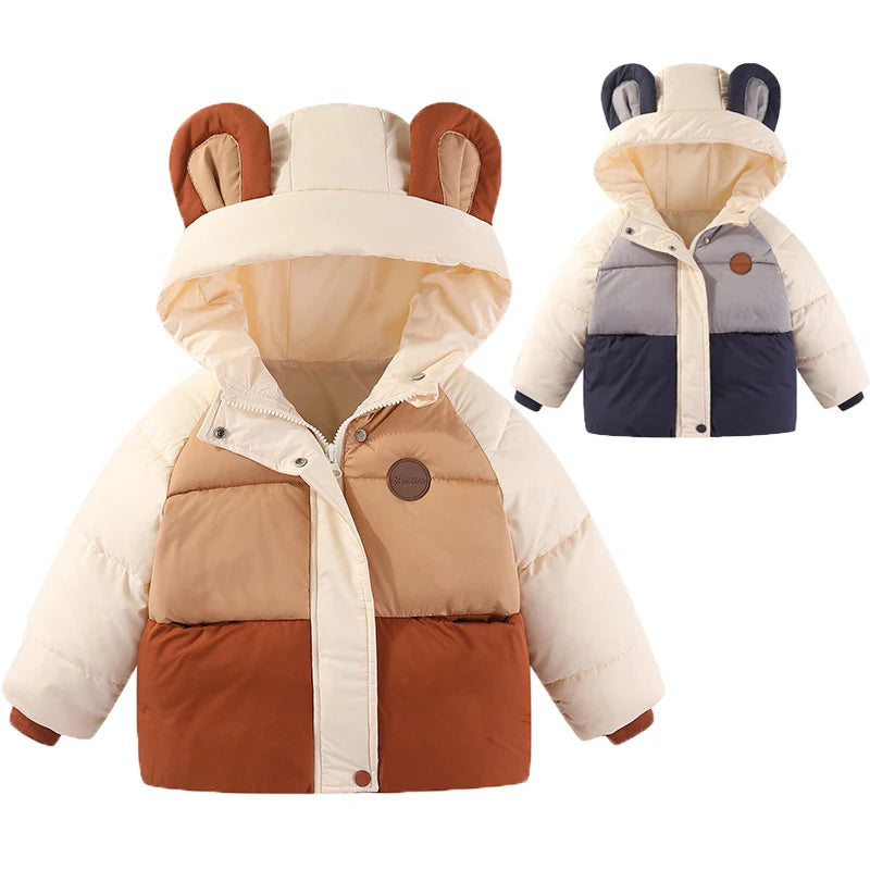 Boys Animal Ear Hoodie Jacket