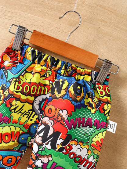 Four-Piece Comic Set with Hat and Crossbody Bag