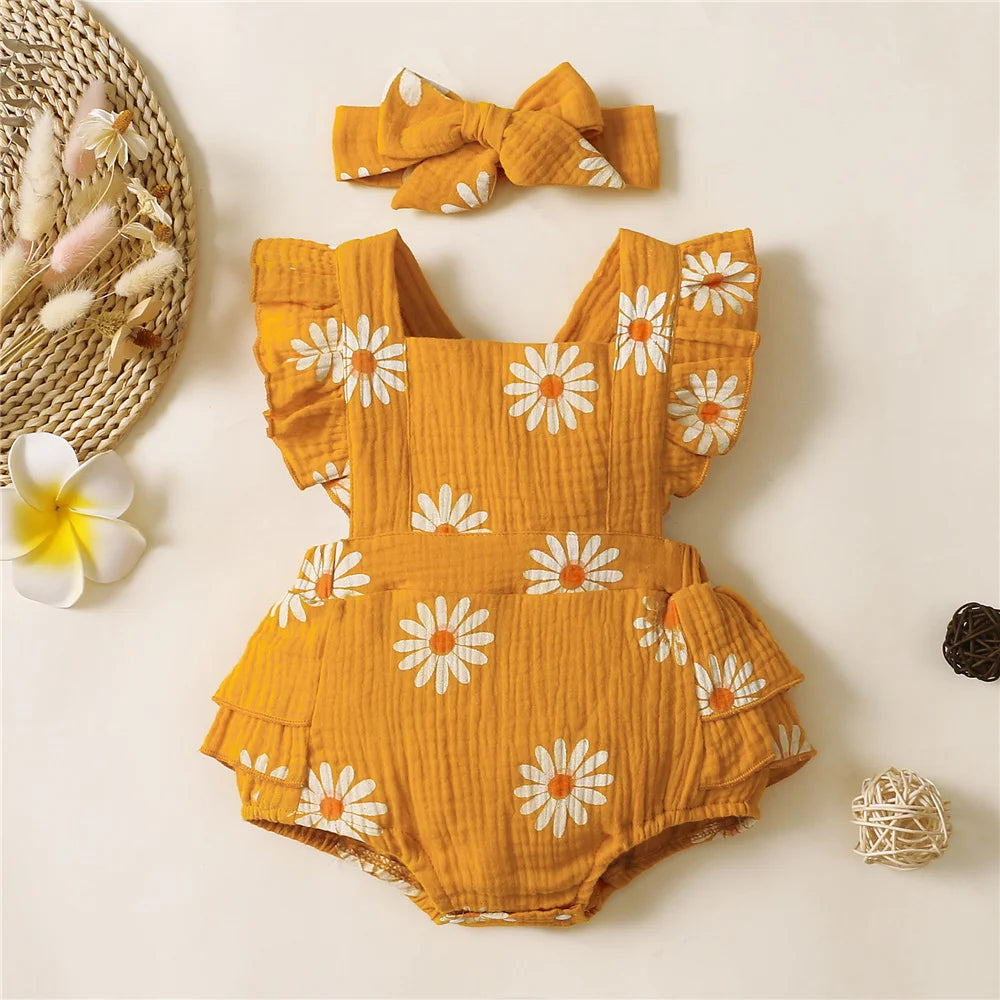 Newborn Floral Onesie Dress