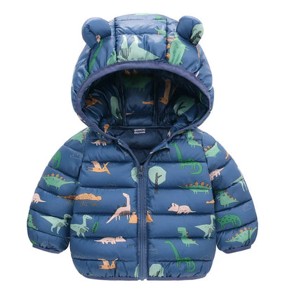 Kids Dinosaur Puff Jacket