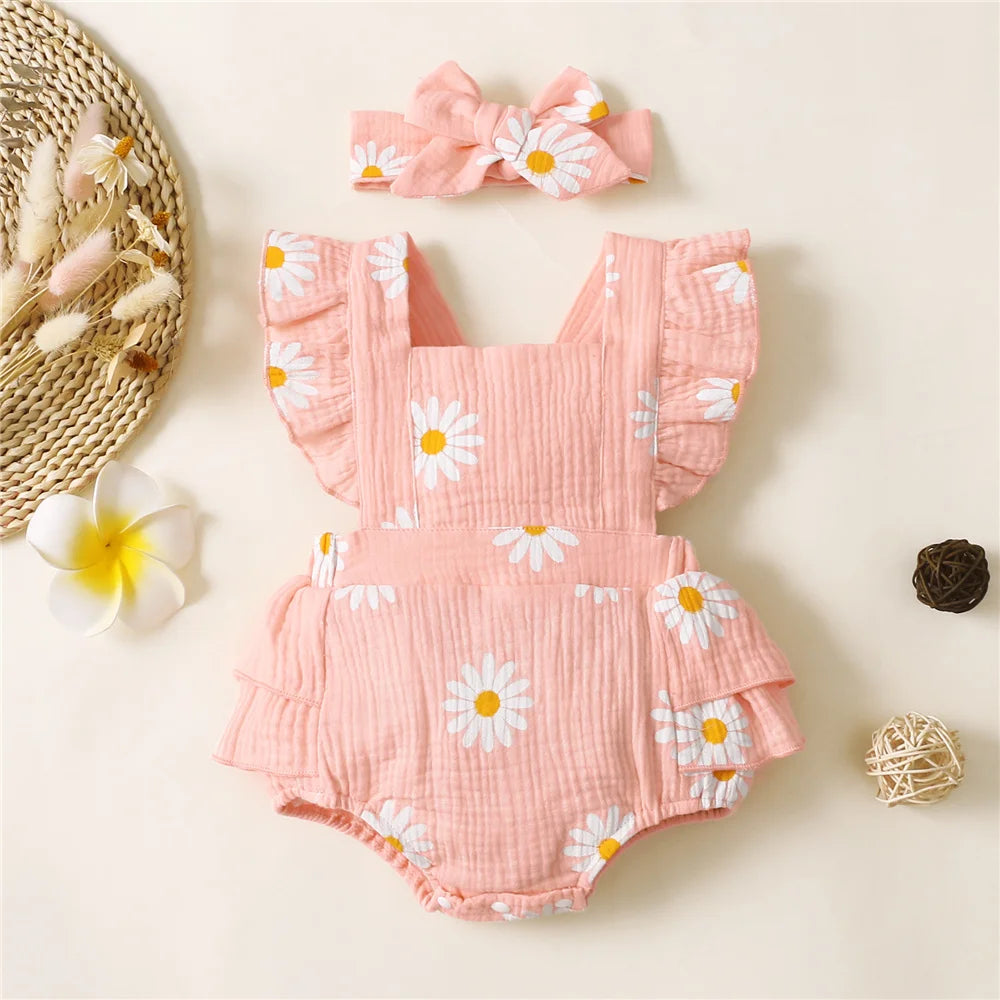 Newborn Floral Onesie Dress