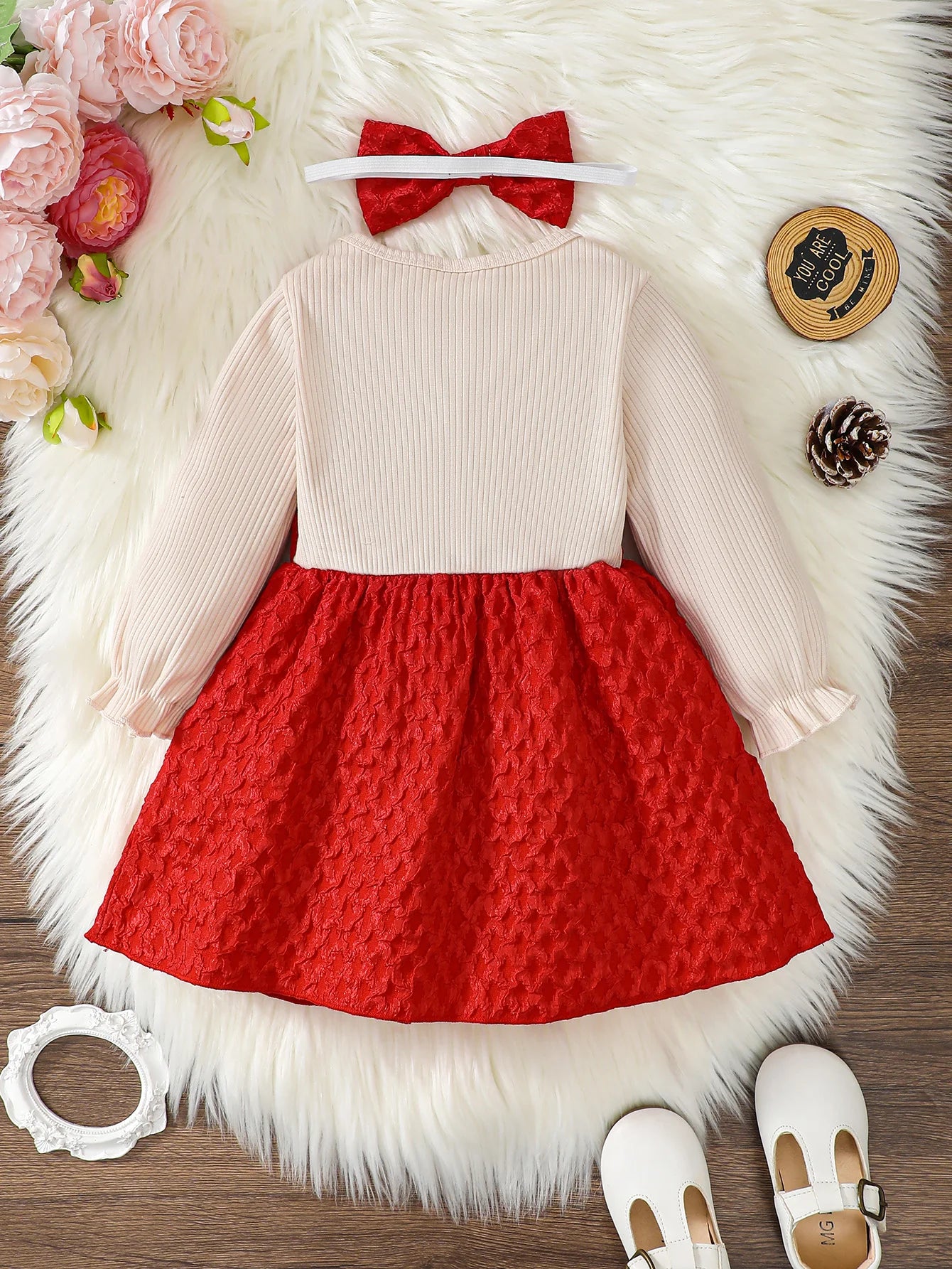 Toddler Easter Dress with Bow (0-3 Years) - 2-Piece Spring Outfit